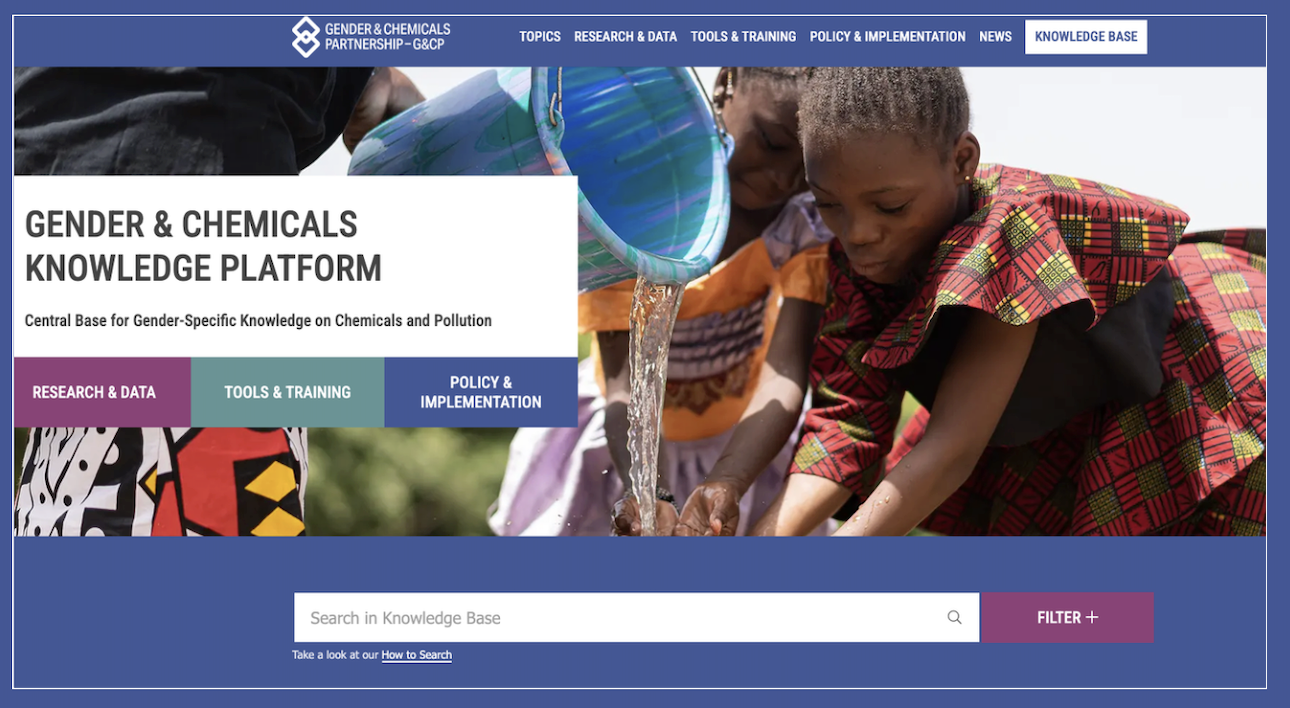 Invitation: Virtual Launch Event Gender & Chemicals Knowledge Platform